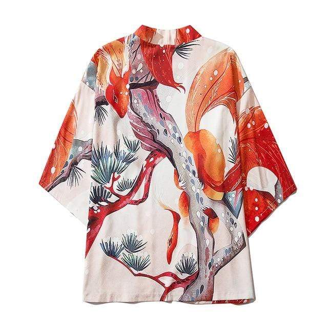 Hallyu Street Kimonos Blanc / XL Kimono Japonais TREEY™