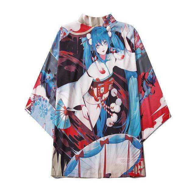 Hallyu Street Kimonos Bleu / M Kimono Japonais CUTY™