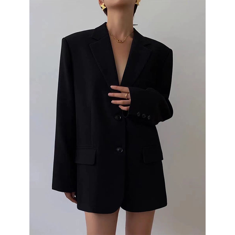 Blazer Noir Élégant Jiwon™