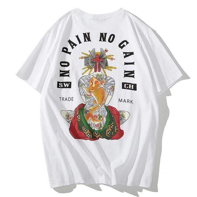 Hallyu Street Blanc / XL T-Shirt Coréen NPNGAIN™