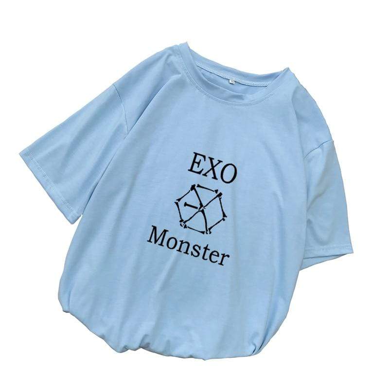 Hallyu Street Bleu / XL T-SHIRT EXO MONSTER™