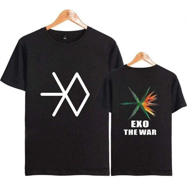 Hallyu Street Noir / XL T-Shirt Coréen EXOWAR™