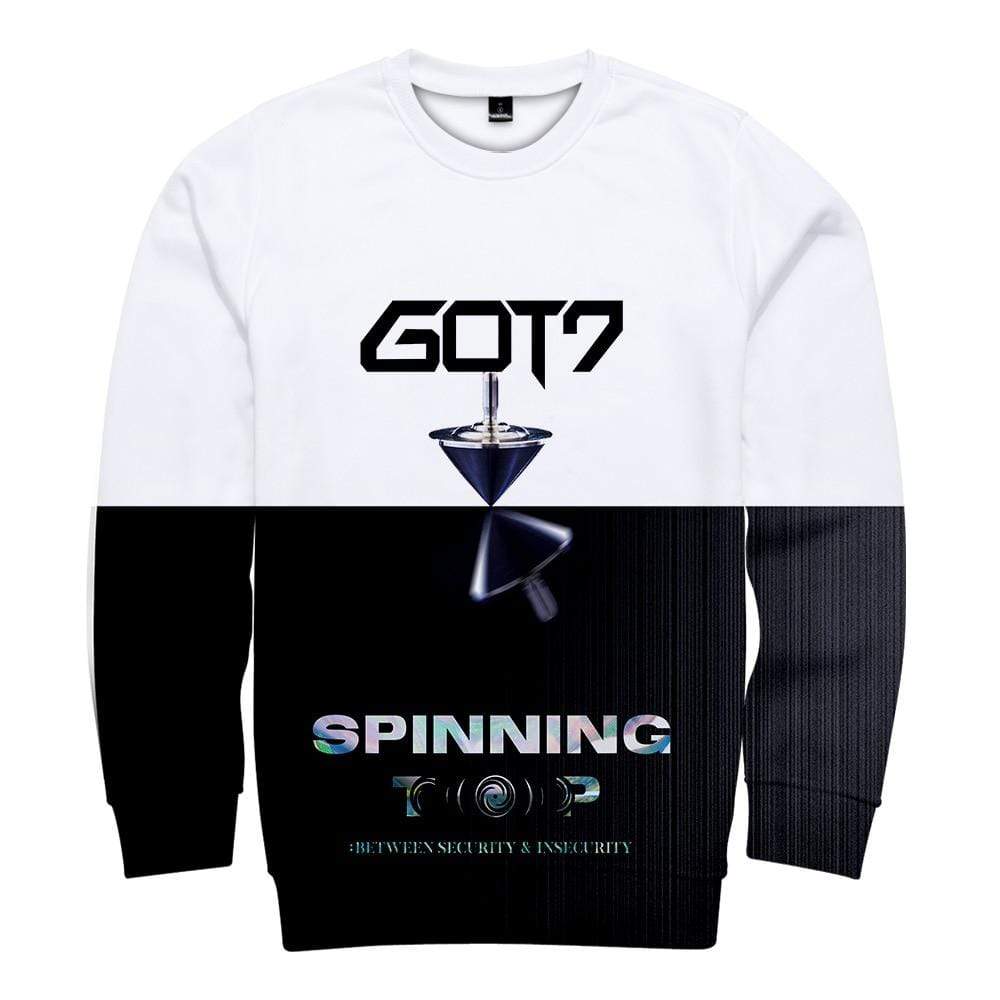 Hallyu Street Sweatshirts Noir & Blanc / M Sweatshirt GOT7 SPIN™