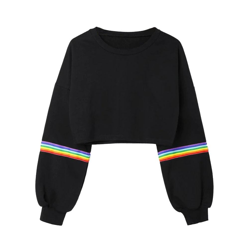 Hallyu Street Sweatshirts Noir / L / Livraison offerte Sweatshirt Oh My Rainbow™
