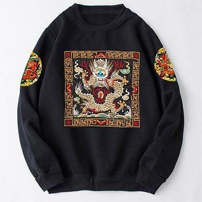 Hallyu Street Sweatshirts Noir / XS Sweatshirt Coréen Brodé RITUAL™
