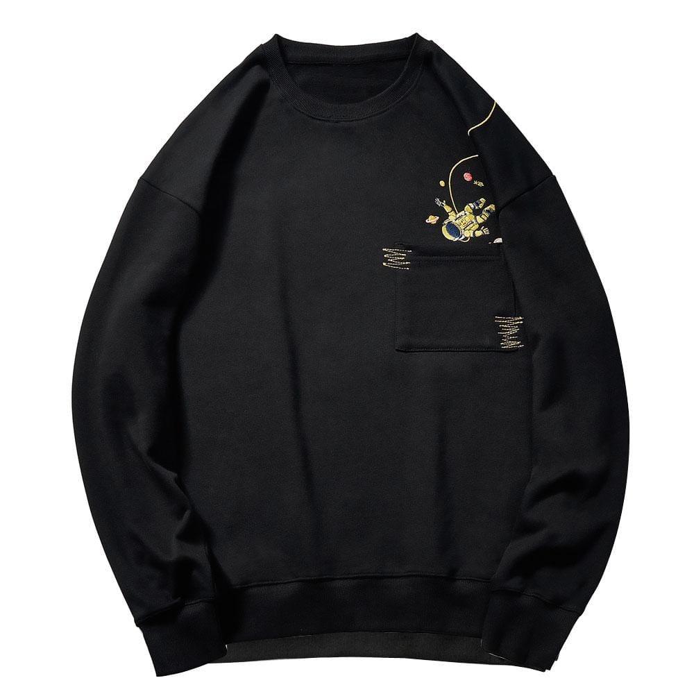 Hallyu Street Sweatshirts Noir / XXXL Sweatshirt Coréen Brodé ASTROFEAR™