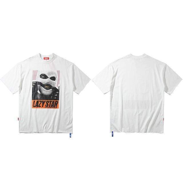 Hallyu Street Tshirts Blanc / M Tshirt Lazy'Star™