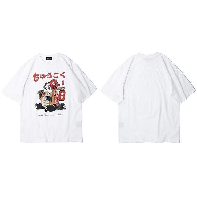 Hallyu Street Tshirts Blanc / XL Tshirt PANDA CULTURE™