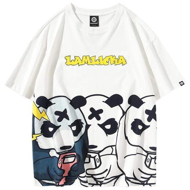 Hallyu Street Tshirts Blanc / XXL T-Shirt Coréen PANDARMY™