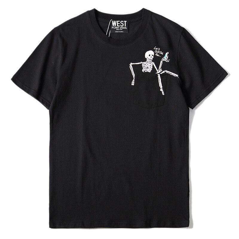 Hallyu Street Tshirts Noir / S Tshirt LET'S CHILL OUT™