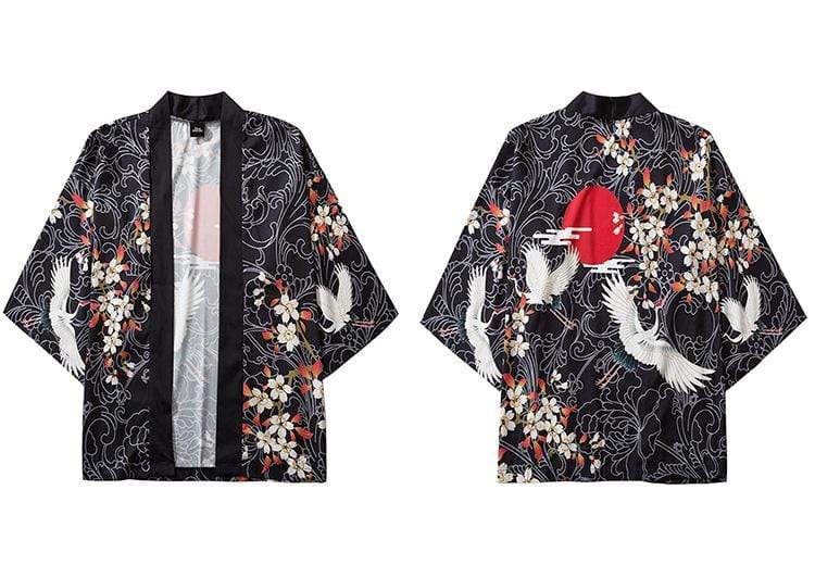 Hallyu Street Vestes Noir / L Veste Kimono PEACE™