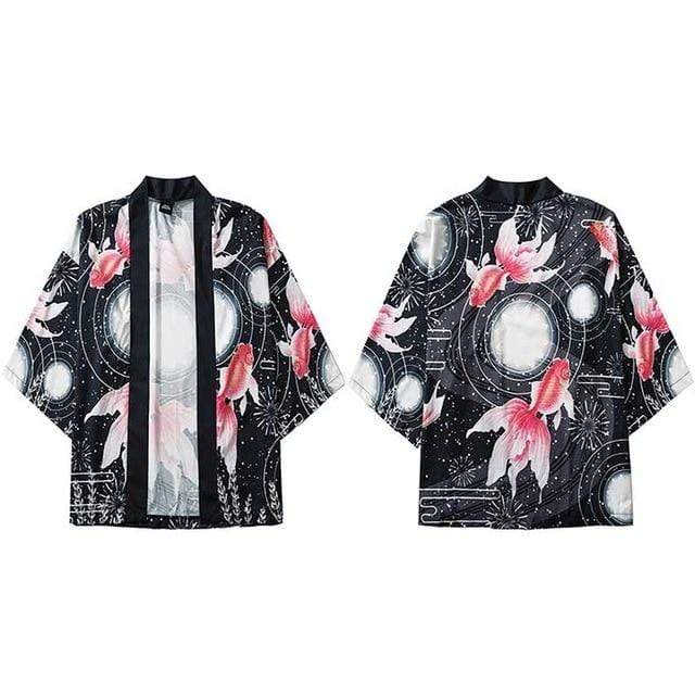 Hallyu Street Vestes Noir / XL Veste Kimono LOTUS™