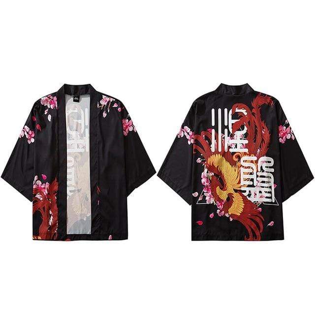 Hallyu Street Vestes Noir / XXL Veste Kimono REDFIRE™